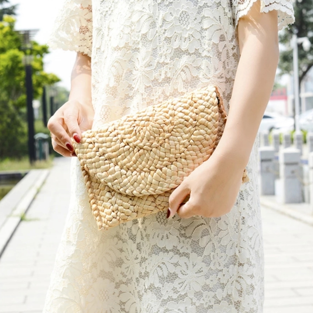 Rosalyn Straw Clutch